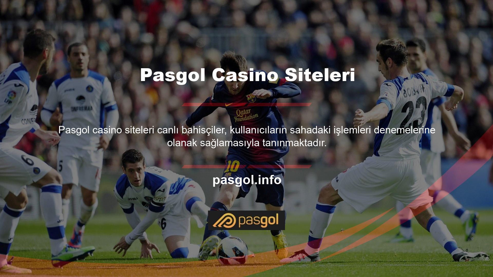 Pasgol kullanıcı dostu olma ve içerik kalitesi gibi önemli alanlarda hedefler belirlemiştir Spor bahisleri ve casino oyun etkinliklerini izleyin